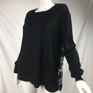 CLEARANCE /Make an offer! Honey Punch XL plaid back sweater